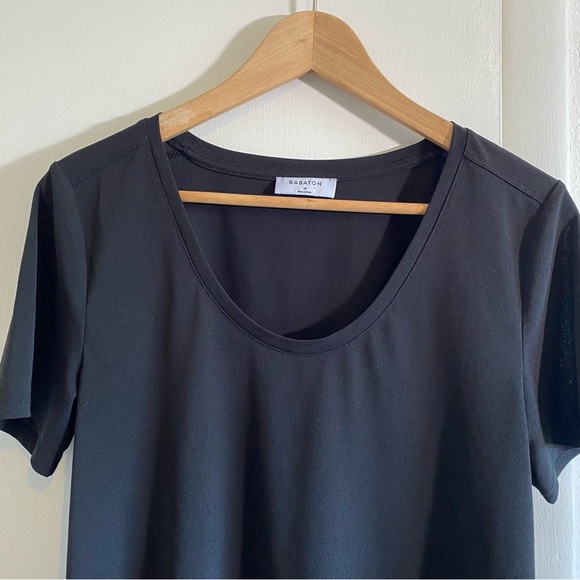 BABATON Scoop Neck Tops Size Med Black Stretch Office Career Lightweight‎ - Picture 3 of 9